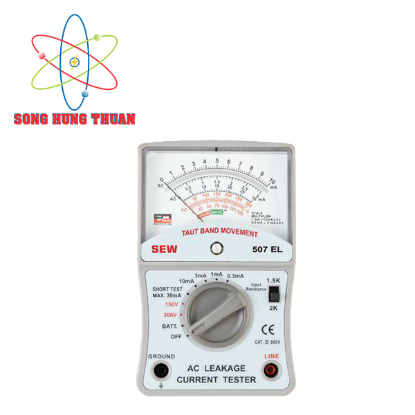 Thiết bị kiểm tra dòng rò SEW 507 EL (AC, 0.3mA-30mA)