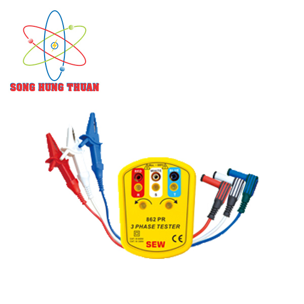 Máy kiểm tra thứ tự pha (Loại tiếp xúc) SEW 862 PR (100-500V AC)