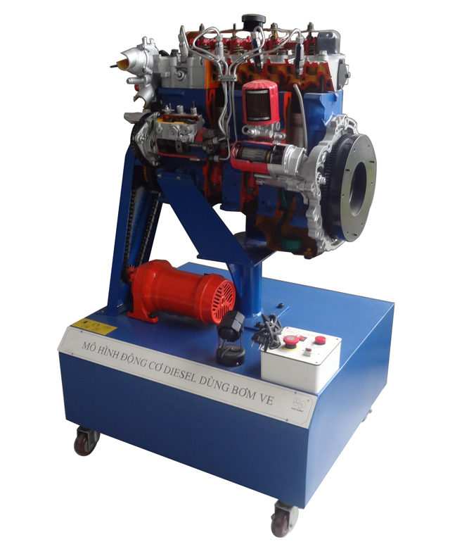 Mô hình cắt bổ động cơ diesel 4 kỳ